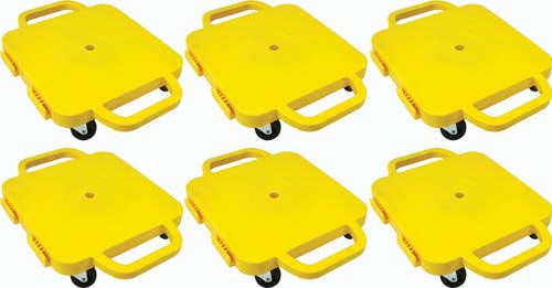 Curved-Handle Connect-A-Scooters - 16" (Set of 6 Yellow)