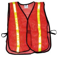 Economy Reflective Mesh Vest - Orange w- Yellow