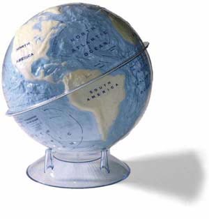 Land and Ocean Globe