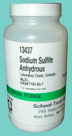 Sodium sulfite, lab grade, anhydrous, granular - 500g