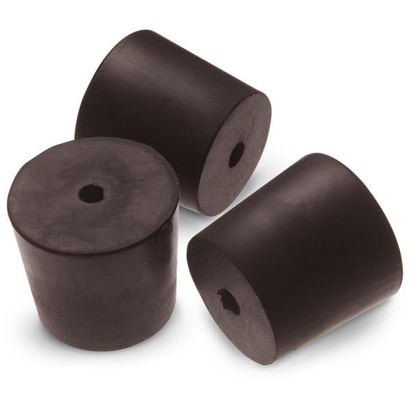 Pound of 1-Hole Stoppers - Size: #00 (3mm hole)