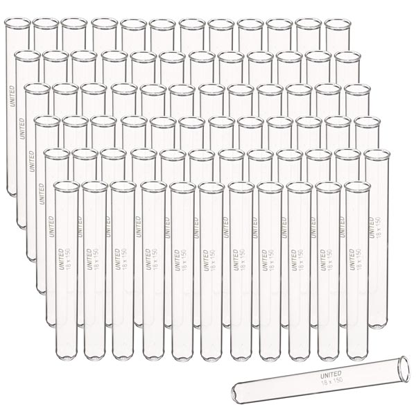 Borosilicate Glass Test Tubes - 18 x 150 (Pack of 72)