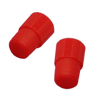 Plug Caps for 12mm & 13mm Test Tubes - Red