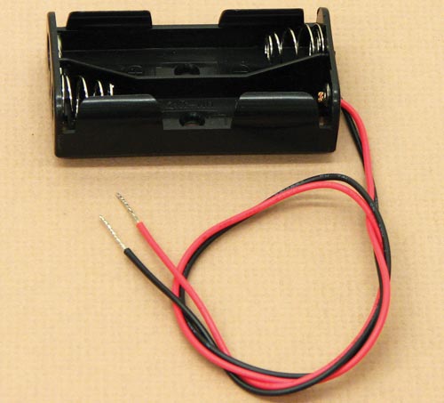 Battery Holder With Wires - 'AA' Cell - Double