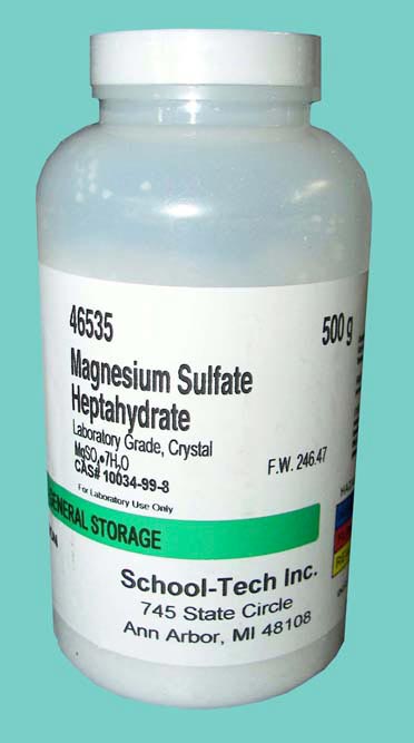 Magnesium sulfate, lab grade, crystal - 500g