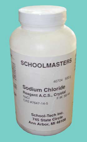 Sodium chloride, reagent, crystal - 500g