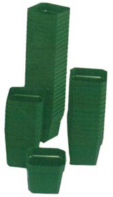 Plastic Pots - 2.5" (Set of 50)