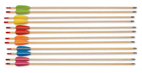 MAC-T 26" Hardwood Arrows - Set of 6 Colors