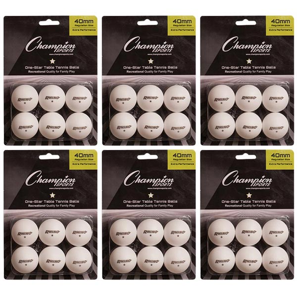 1-Star Table Tennis Balls - 3 Dozen