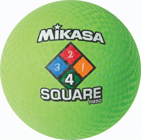 Mikasa Four-Square Playground Ball - 8.5" (Neon Green)