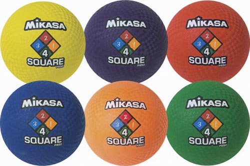 Mikasa Four-Square Playground Ball - 8.5" (Set of 6)