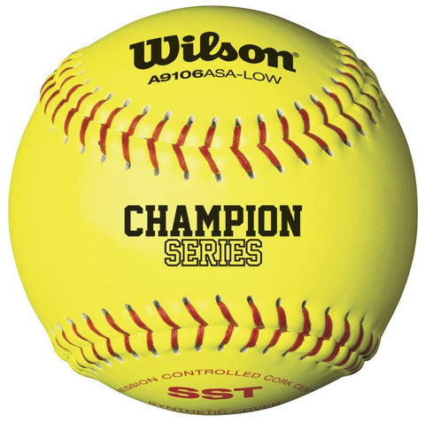 Wilson ASA Synthetic Leather Cork Fast Pitch Softball - 11"