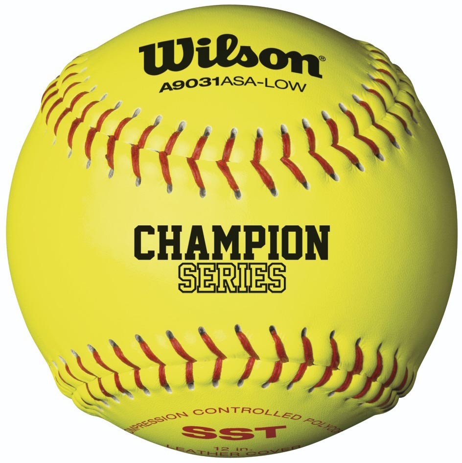 Wilson ASA Polycore Fast Pitch Softball - 12" Yellow