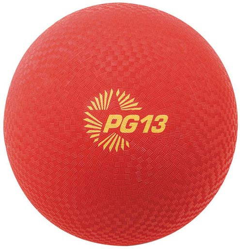 Champion Sports PG13 Playground Ball - 13” (Red)