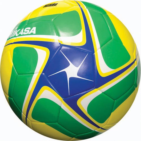 Mikasa SCE Soccer Ball - Blue-Green-Yellow (Size 4)