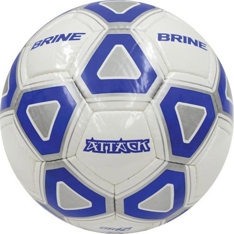 Brine Attack Soccer Ball (Blue-White) - Size 4