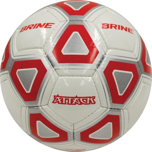 Brine Attack Soccer Ball (Red-White) - Size 4