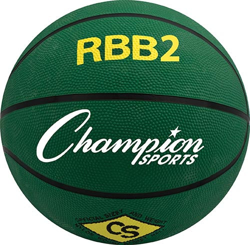 Champion Sports Rubber Basketball - Junior (Green)