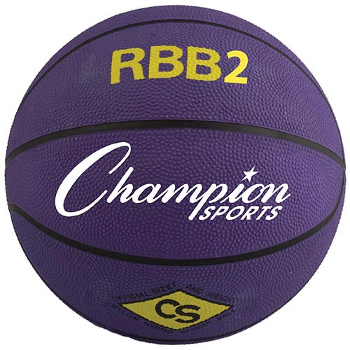 Champion Sports Rubber Basketball - Junior (Purple)