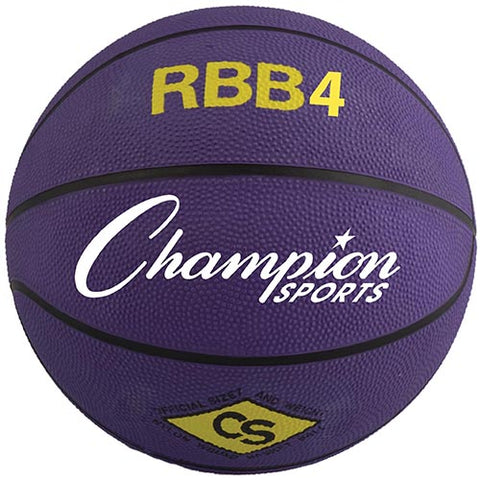 Champion Sports Rubber Basketball - Intermediate (Purple)