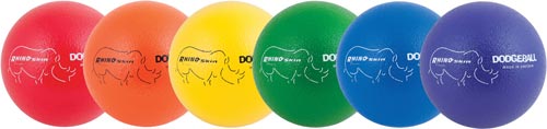 Rhino Skin Dodgeballs - 7" (Set of 6 Colors)