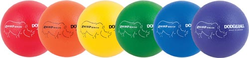 Rhino Skin Dodgeballs - 8" (Set of 6 Colors)