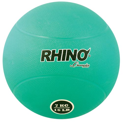 Rubber Medicine Ball - 7K (14-15 lbs.) (green)