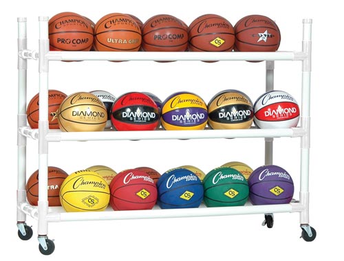 Heavy Duty Ball Cart - 3 Shelf