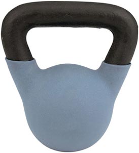 Vinyl Coated Kettlebell - 10 lbs. (Light Blue)