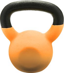 Vinyl Coated Kettlebell - 30 lbs. (Orange)