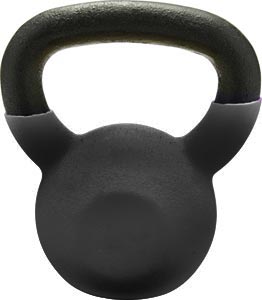 Vinyl Coated Kettlebell - 45 lbs. (Black)