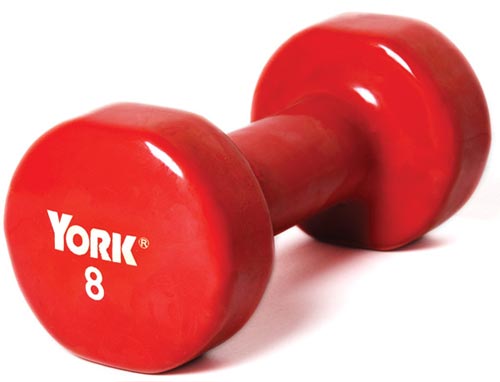 Pair of Vinyl-Coated Dumbbells - 8 lbs