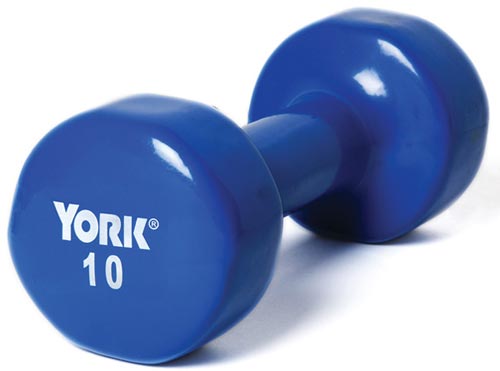 Pair of Vinyl-Coated Dumbbells - 10 lbs