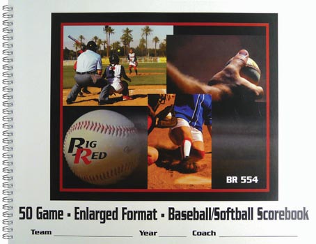 Big Red Baseball-Softball Scorebook - Enlarged
