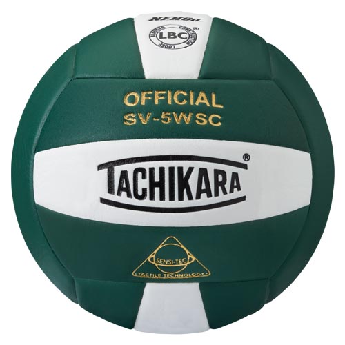 Tachikara SV-5WSC Volleyball - DrkGn-Wht