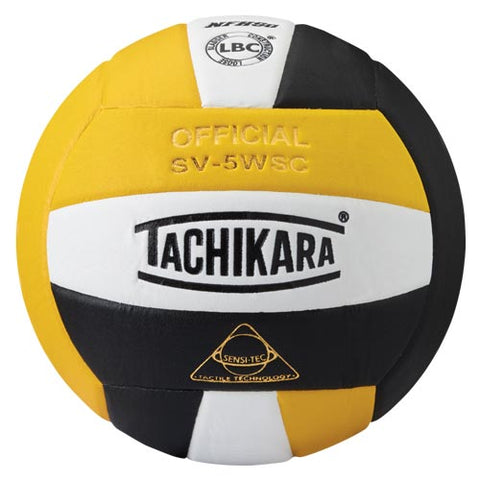 Tachikara SV-5WSC Volleyball - Gld-Wht-Blk