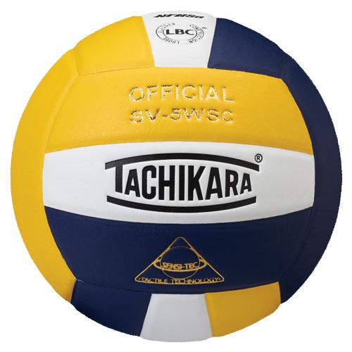 Tachikara SV-5WSC Volleyball - Nvy-Wht-Gld