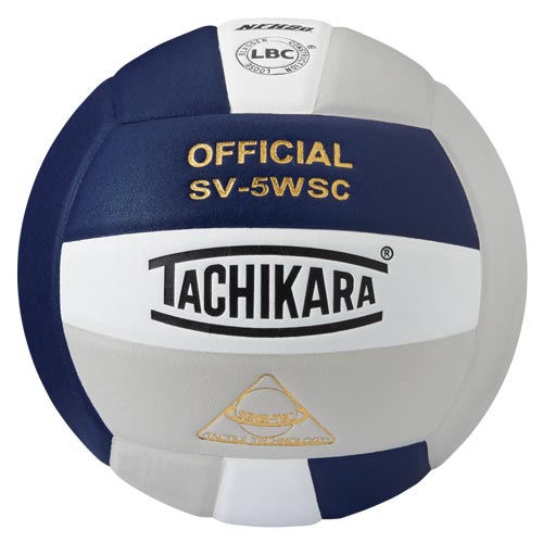 Tachikara SV-5WSC Volleyball - Navy-Silver-White