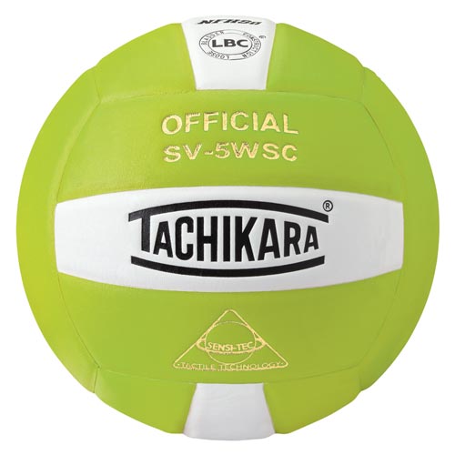 Tachikara SV-5WSC Volleyball - Lime Green-White