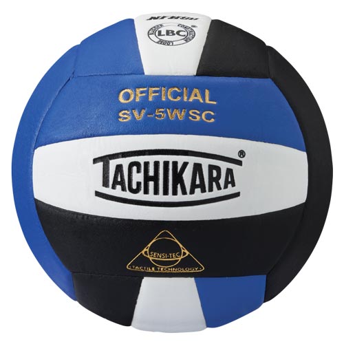 Tachikara SV-5WSC Volleyball - Royal-White-Black