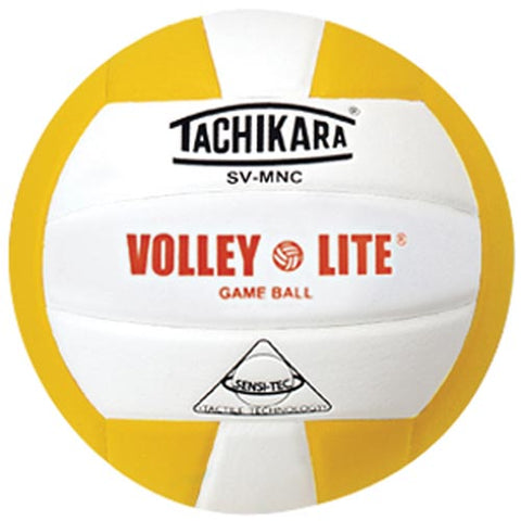 Tachikara SVMNC Volley-Lite® Composite Volleyball - Gld-Wht