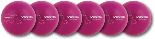 Rhino Skin Dodgeballs - 6.3" (Set of 6)(Neon Purple)