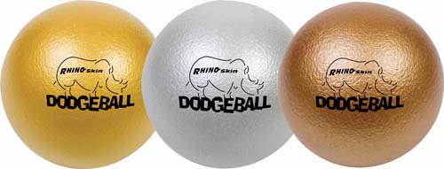 Rhino Skin Dodgeballs - 6.3" (Set of 3)(Metallic)