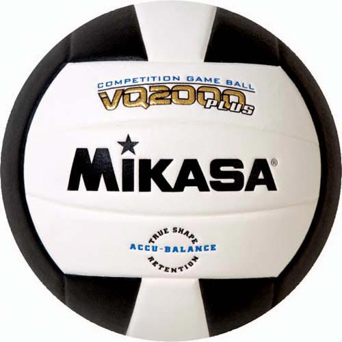 Mikasa VQ2000 Micro Cell Composite Volleyball - Black-White