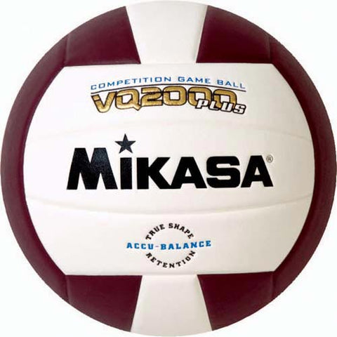 Mikasa VQ2000 Micro Cell Composite Volleyball - Maroon-White