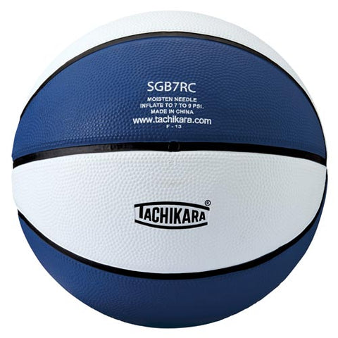 Tachikara Rubber Basketball - Intermediate (Blue-White)