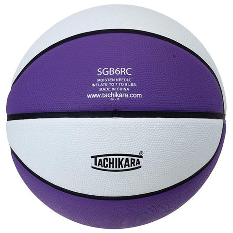 Tachikara Rubber Basketball - Official (Purple-White)