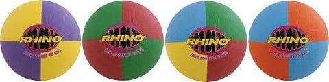 Champion Sports RhinoMax Four-Square Balls - 8.5" (Set of 4)
