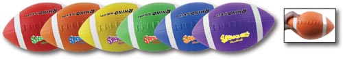 Champion Sports Rhino Super Squeeze Footballs - Set of 6