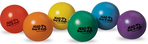 MAC-T Sup-R-Safe Softballs - 4" Dia. (Set of 6)